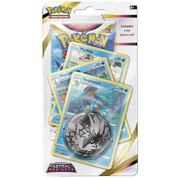 E-shop Kartová hra Pokémon TCG Sword & Shield 10 Astral Radiance Premium Checklane Blister Mudkip