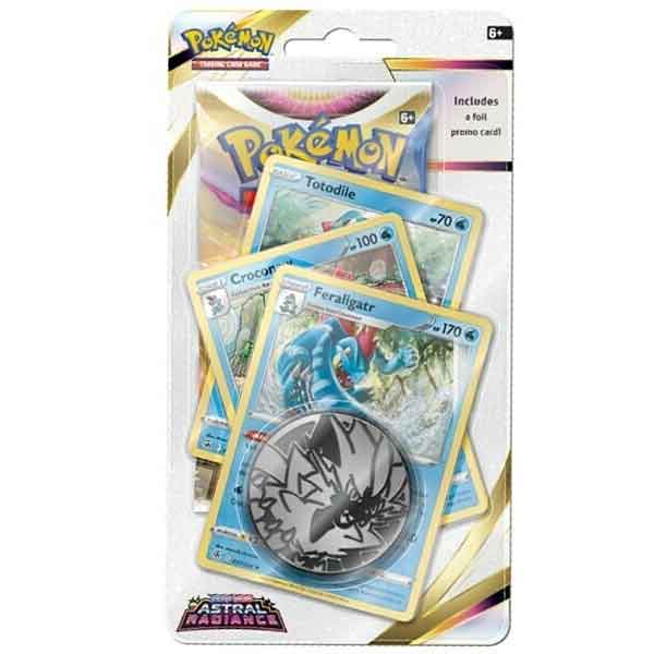 Kartová hra Pokémon TCG Sword & Shield 10 Astral Radiance Premium Checklane Blister Totodile