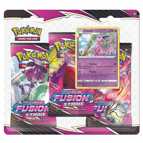 Kartová hra Pokémon TCG Sword & Shield 8 Fusion Strike 3 pack Blister Espeon (Pokémon)