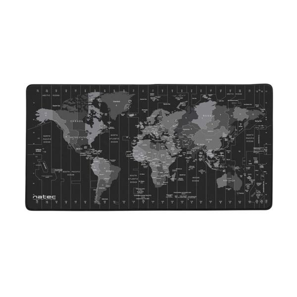 Maxi podložka Natec Maxi Mousepad Time Zone Map NPO-1119