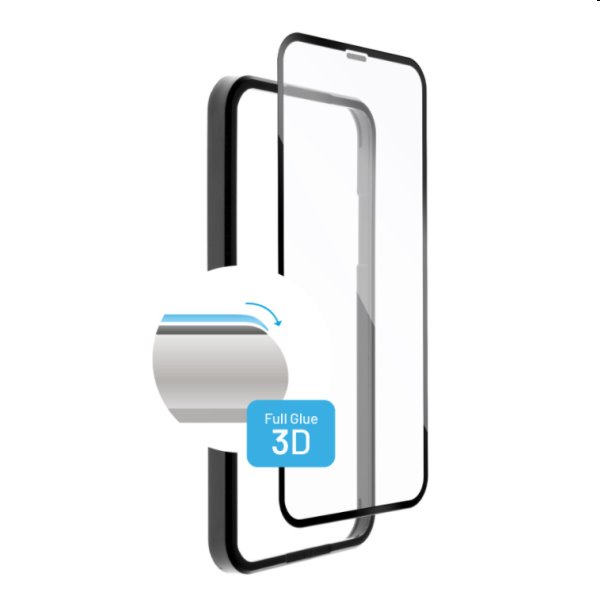 FIXED 3D Ochranné tvrdené sklo pre Apple iPhone 12/12 Pro, čierne