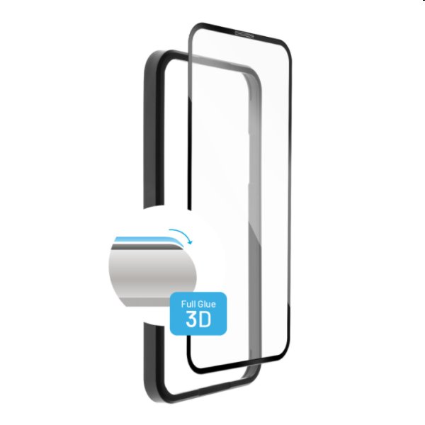 FIXED 3D Ochranné tvrdené sklo pre Apple iPhone 13/13 Pro, čierne