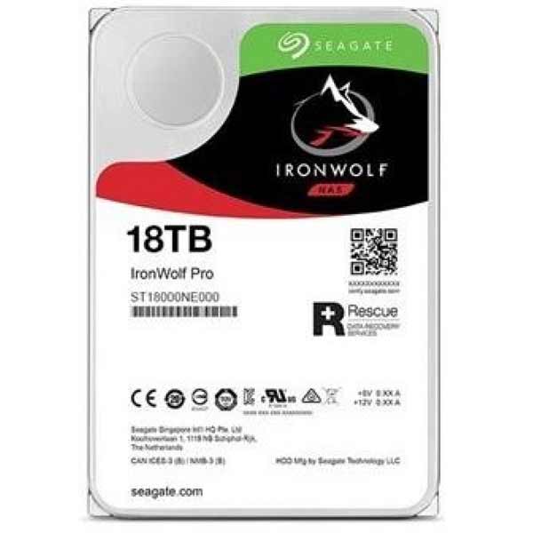 Seagate IronWolf PRO Pevný disk 7200rpm 3,5" 18 TB ST18000NE000