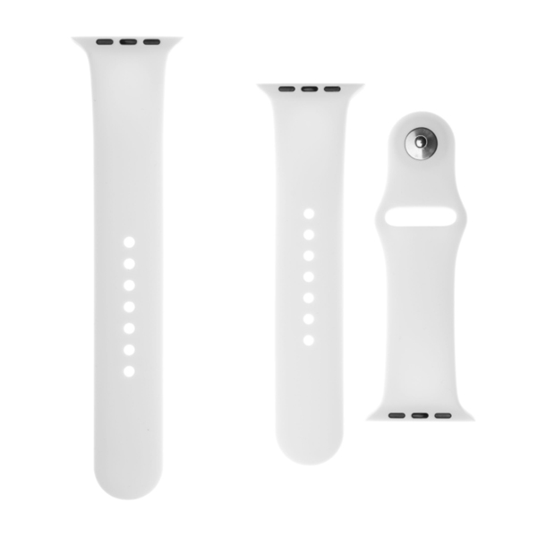 E-shop FIXED Set silikónových remienkov pre Apple Watch 384041 mm, biela FIXSST-436-WH