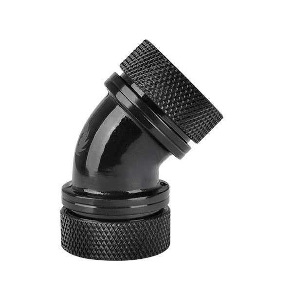 Thermaltake Fitting Pacific PETG Tube 45-Degree dual compression 16mm OD - Black