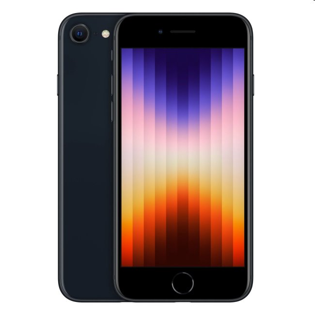 Apple iPhone SE (2022), 64GB, polnočná, nový tovar, neotvorené balenie