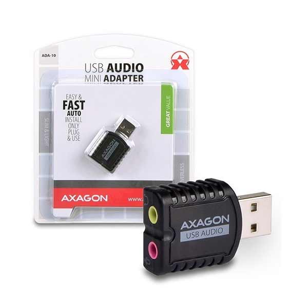 E-shop AXAGON ADA-10 USB2.0 - Stereo Audio Mini zvuková karta ADA-10