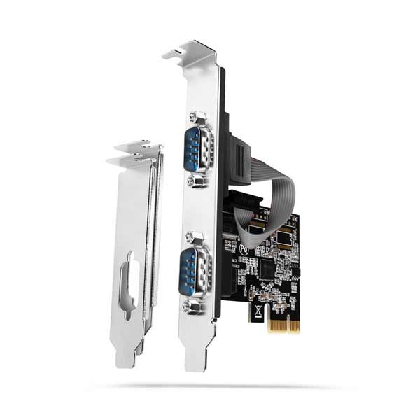 E-shop AXAGON PCEA-S2N PCI-Express adaptér čip ASIX AX99100 2x sériový port + LP PCEA-S2N