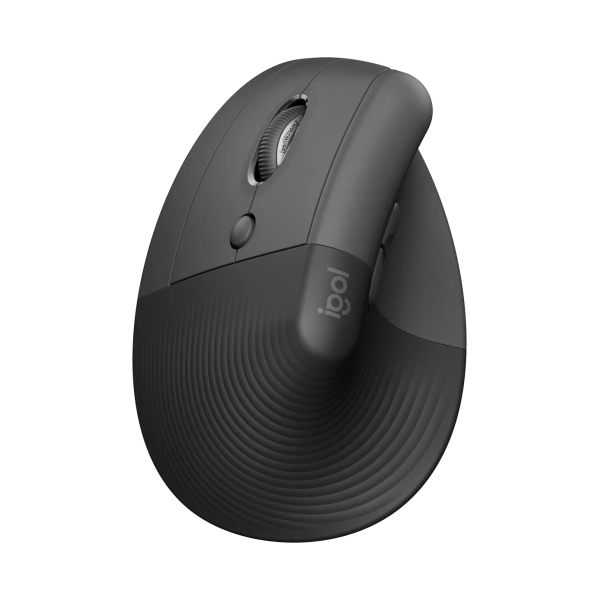 Vertikálna myš pre ľavákov Logitech Lift Left Vertical Ergonomic, grafitová