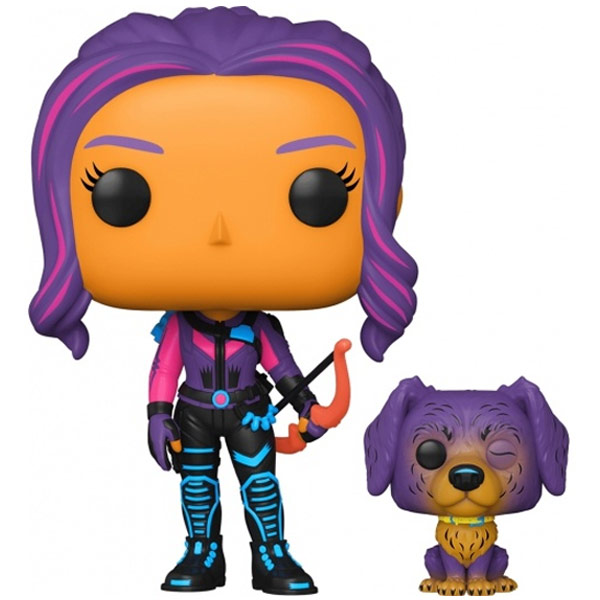 POP! Kate Bishop with Lucky the Pizza Dog Blacklight - Hawkeye (Marvel) Special Edition