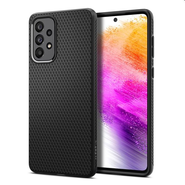 Puzdro Spigen Liquid Air pre Samsung Galaxy A73 5G, black Puzdro Spigen Liquid Air pre Samsung Galaxy A73 5G, black