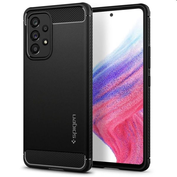 Zadný kryt Spigen Rugged Armor pre Samsung Galaxy A53, čierna Zadný kryt Spigen Rugged Armor pre Samsung Galaxy A53, čierna