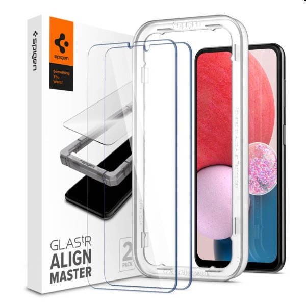 E-shop Tvrdené sklo Spigen AlignMaster pre Samsung Galaxy A13, 2 kusy AGL04280