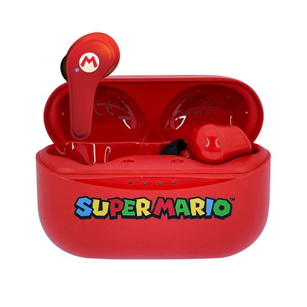 E-shop Detské bezdrôtové slúchadlá OTL Technologies Super Mario, červené SM0894