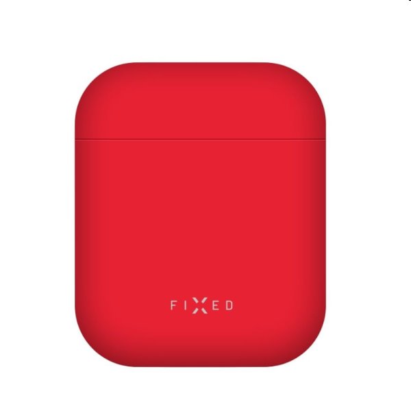 FIXED Silky Silikónové púzdro pre Apple AirPods 1/2, červené
