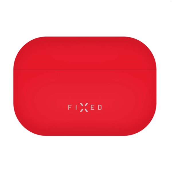 FIXED Silky Silikónové púzdro pre Apple AirPods Pro, červené