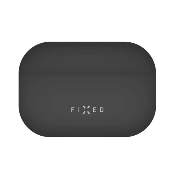FIXED Silky Silikónové puzdro pre Apple AirPods Pro, čierne