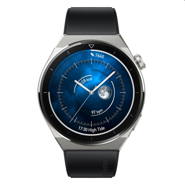 Huawei Watch GT3 Pro 46mm, Matte Black, Trieda A - použité, záruka 12 mesiacov