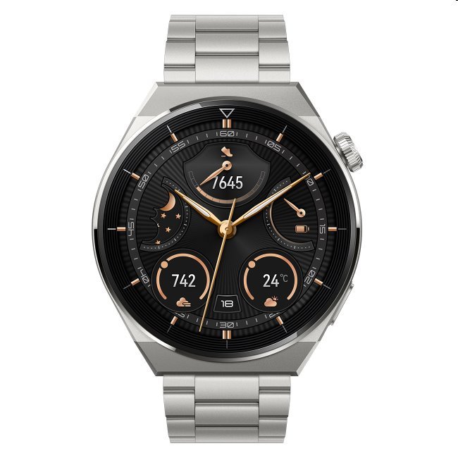 Huawei Watch GT3 Pro 46mm, Titanium Gray, Trieda A - použité, záruka 12 mesiacov