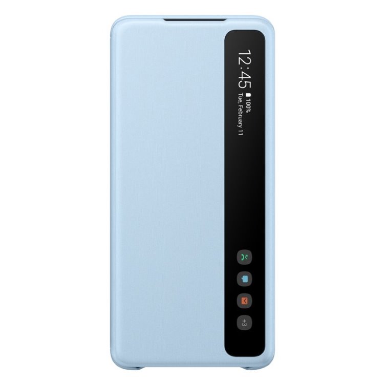 Puzdro Clear View Cover pre Samsung Galaxy S20 Plus, sky blue - OPENBOX (Rozbalený tovar s plnou zárukou)