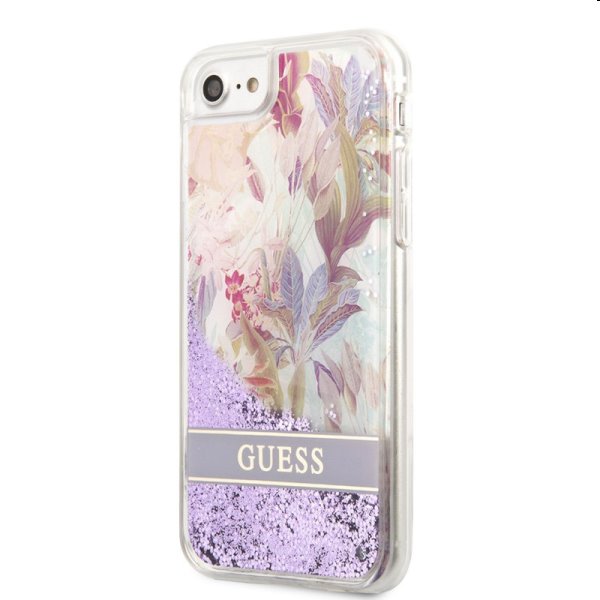 Zadný kryt Guess Liquid Glitter Flower pre Apple iPhone 7/8/SE2020/SE2022, fialová Zadný kryt Guess Liquid Glitter Flower pre Apple iPhone 7/8/SE2020/SE2022, fialová