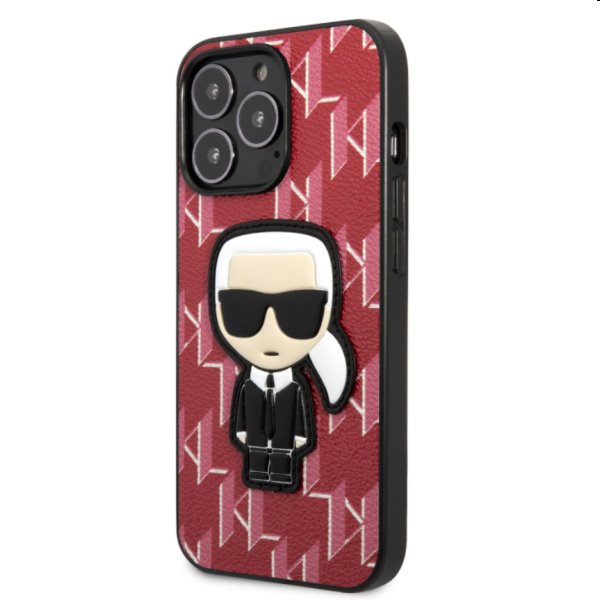 Zadný kryt Karl Lagerfeld Monogram Ikonik pre Apple iPhone 13 Pro, červená