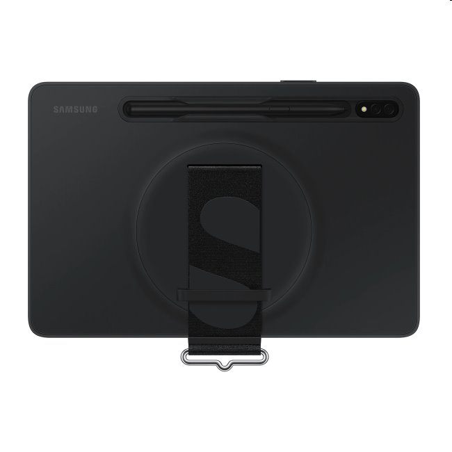 Puzdro Silicone Strap Cover pre Samsung Galaxy Tab S8, čierna