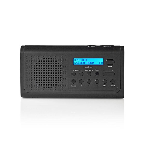 Rádio NEDIS RDDB1500BK, DAB+, FM