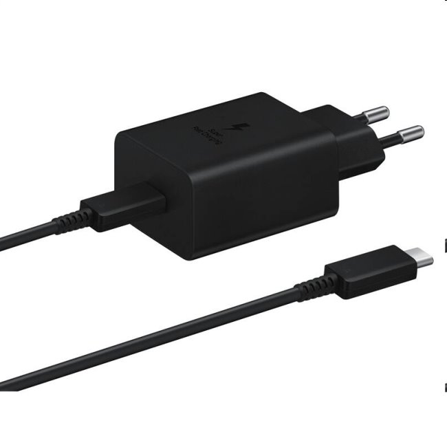 E-shop Rýchlonabíjačka Samsung 45W s USB-C káblom, čierna EP-T4510XBEGEU