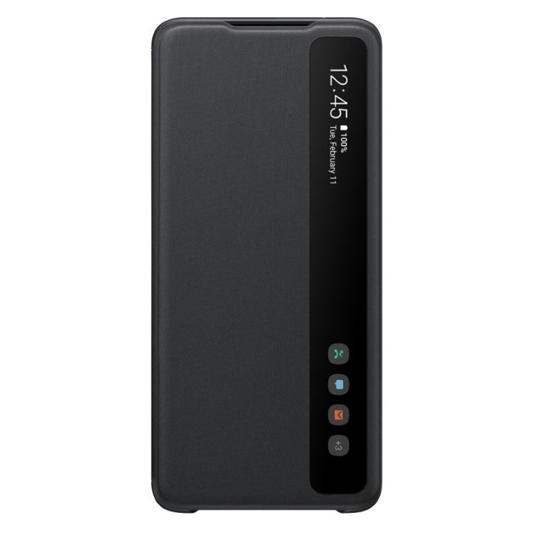 Samsung Clear View Cover S20 Ultra, black - OPENBOX (Rozbalený tovar s plnou zárukou)