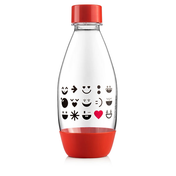 SodaStream Fľaša detská 0.5l smajlík červená