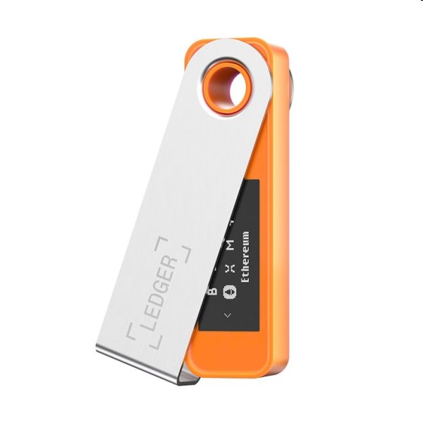 Ledger Nano S Plus hardvérová peňaženka na kryptomeny, oranžová Ledger Nano S Plus hardvérová peňaženka na kryptomeny, oranžová
