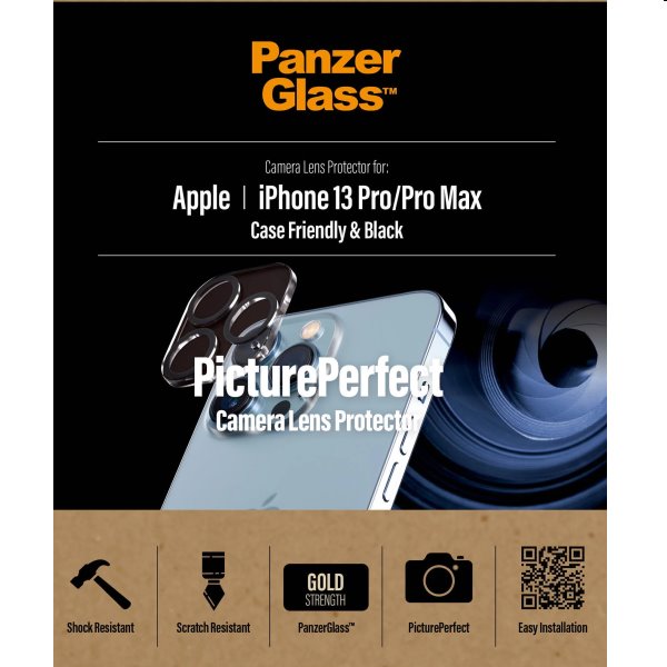 PanzerGlass ochranný kryt objektívu fotoaparátu pre Apple iPhone 13 Pro, 13 Pro Max 0384