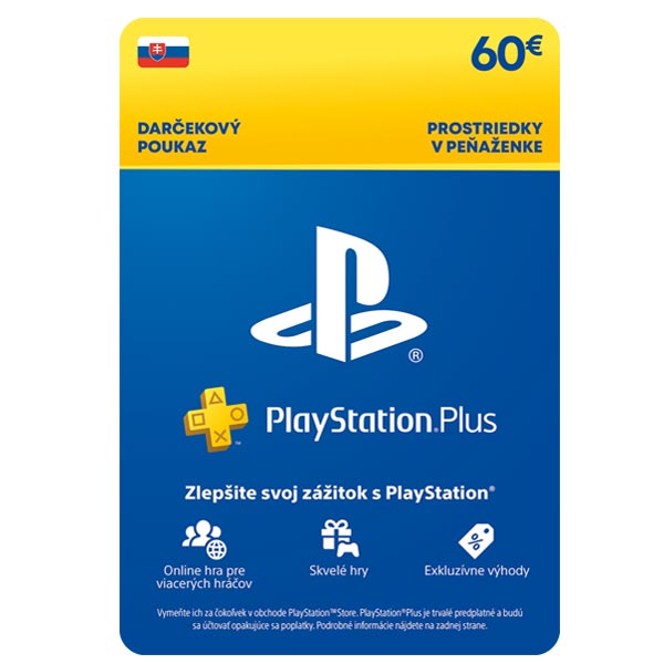 PlayStation Plus Essential Gift Card 60 € (12M členstvo) PlayStation Plus Essential Gift Card 60 € (12M členstvo)