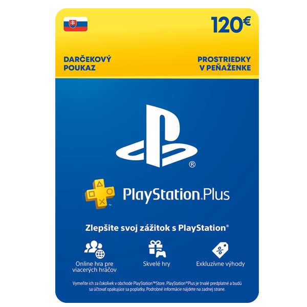 Sony Playstation Plus Premium darčeková karta 120 €