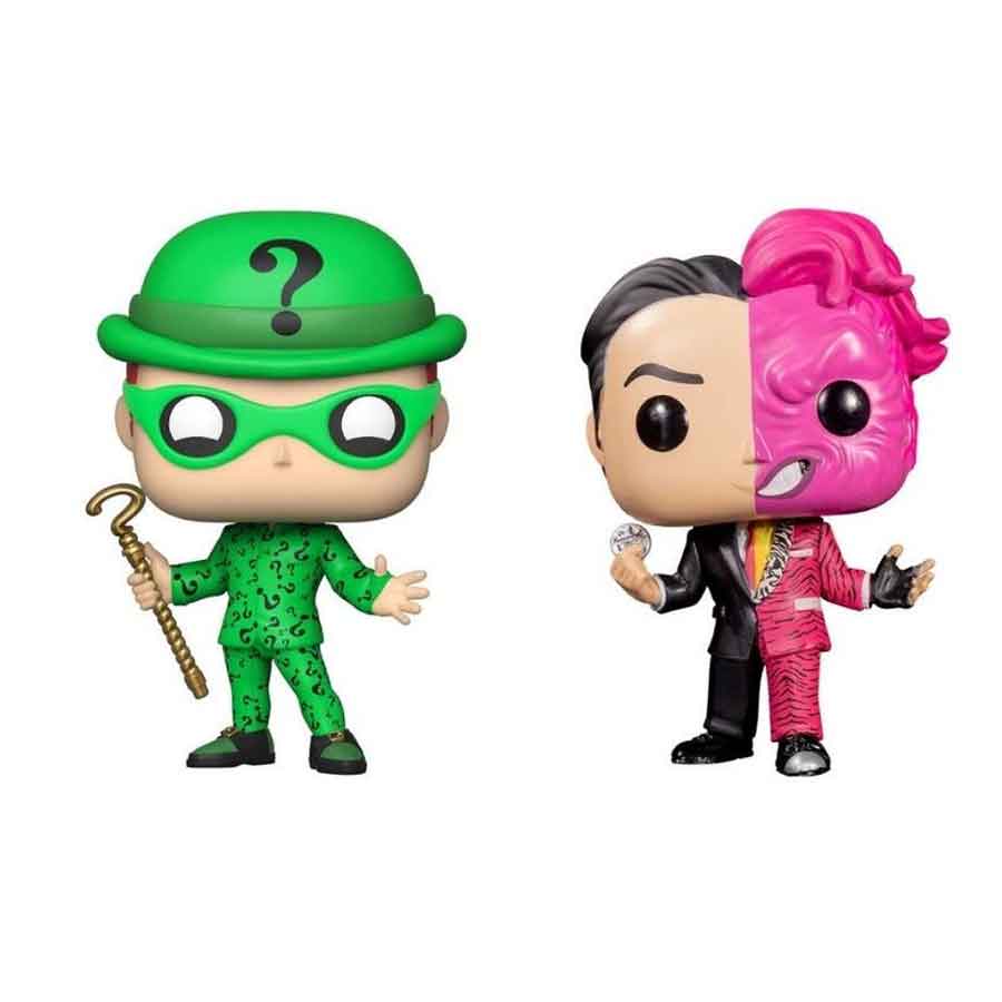 POP! 2 Pack Heroes: Two Face and The Riddler (DC) Special Edition (Glows in The Dark)