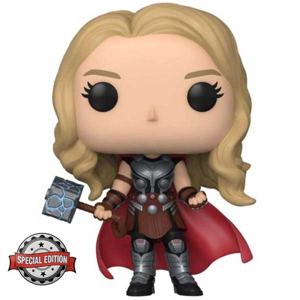 POP! Thor Love and Thunder: Mighty Thor without Helmet (Marvel) Special Edition (Metallic)
