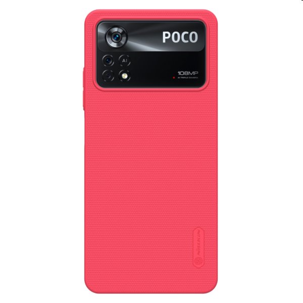 Puzdro Nillkin Super Frosted pre Xiaomi Poco X4 Pro 5G, červené