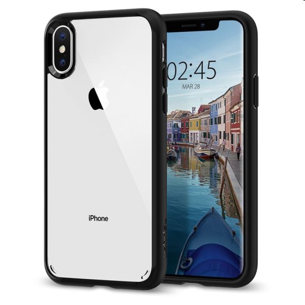 Zadný kryt Spigen Ultra Hybrid pre Apple iPhone XS/X, čierna