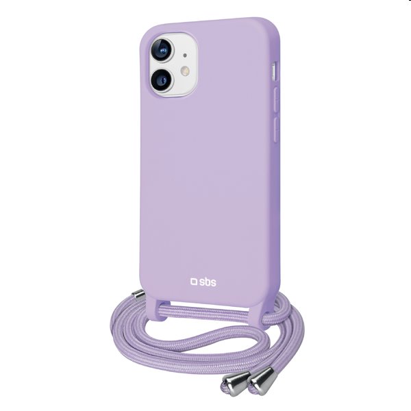 Zadný kryt SBS Colourful cover pre Apple iPhone 12/12 Pro so šnúrkou na krk, fialová Zadný kryt SBS Colourful cover pre Apple iPhone 12/12 Pro so šnúrkou na krk, fialová