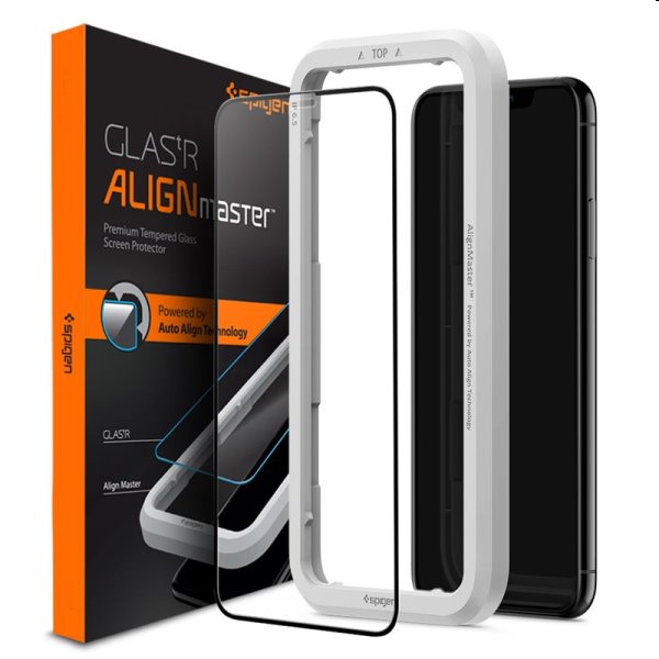 SPIGEN 16687
SPIGEN GLASS tR ALIGN MASTER 3D sklo Apple iPhone 11 Pro / XS / X čierne