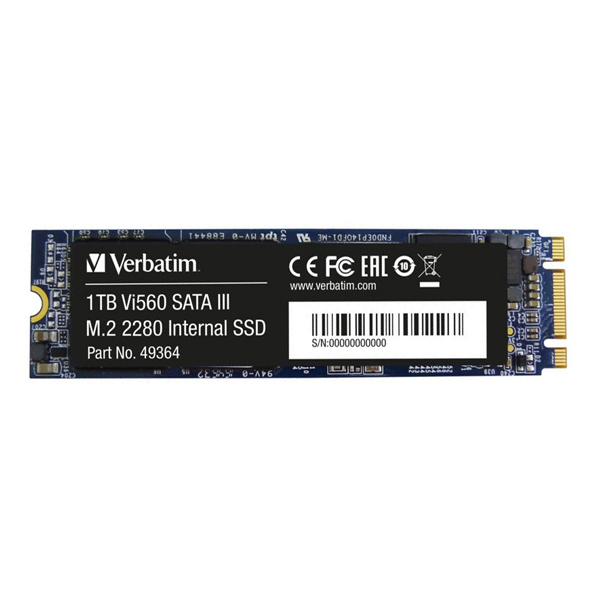 Verbatim SSD 1TB M.2 2280 SATA III Vi560 S3 interný disk, Solid State Drive Verbatim SSD 1TB M.2 2280 SATA III Vi560 S3 interný disk, Solid State Drive