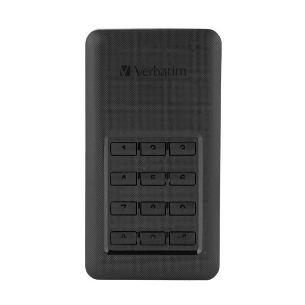 Verbatim SSD 256GB disk USB 3.1,USB-C, šifrovaný externý s numerickou klávesnicou, Store 'n' Go čierny