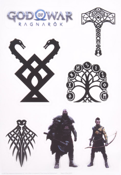 Darček - God of War: Ragnarök nálepky v cene 9,99 €