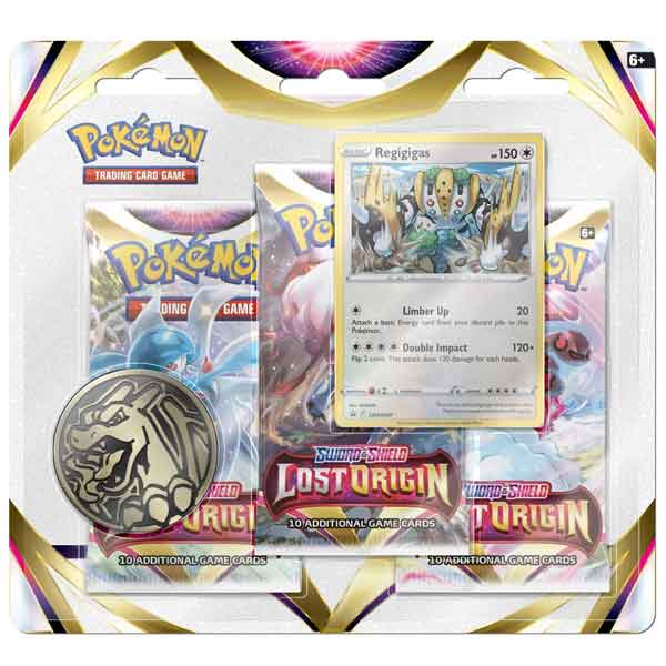 Kartová hra Pokémon TCG Sword & Shield 11 Lost Origin 3 pack Blister Regigigas (Pokémon)