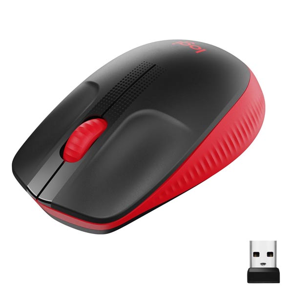 Bezdrôtová myš Logitech M190 Full-size Wireless Mouse, červená 910-005908
