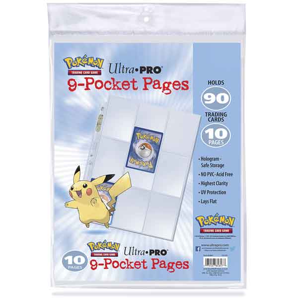 Obal na karty UP 9 Pocket Pages Pack (10 ks) (Pokémon)