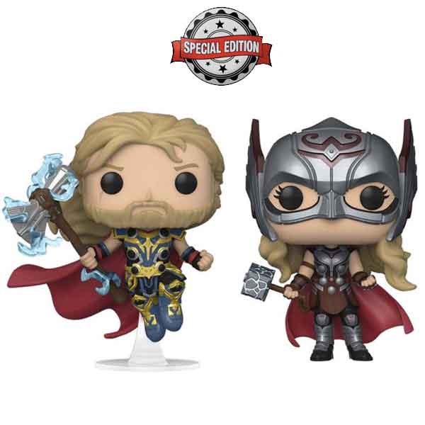 POP! 2 Pack Thor Love & Thunder Thor & Mighty Thor Special Edition (Glows in the Dark