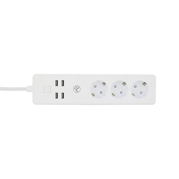 E-shop Tellur WiFi Smart Power Strip, 3× 4× USB 4 A, 2200 W, 10 A, 1,8 m