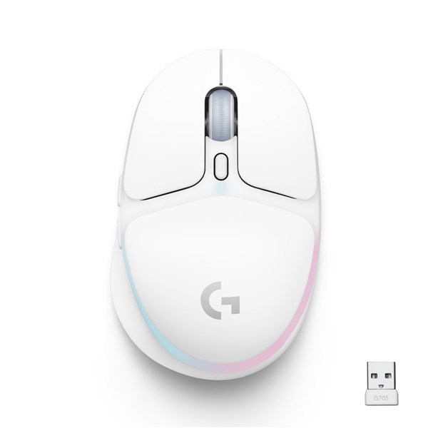 Bezdrôtová herná myš Logitech G705 (Aurora Collection), biela